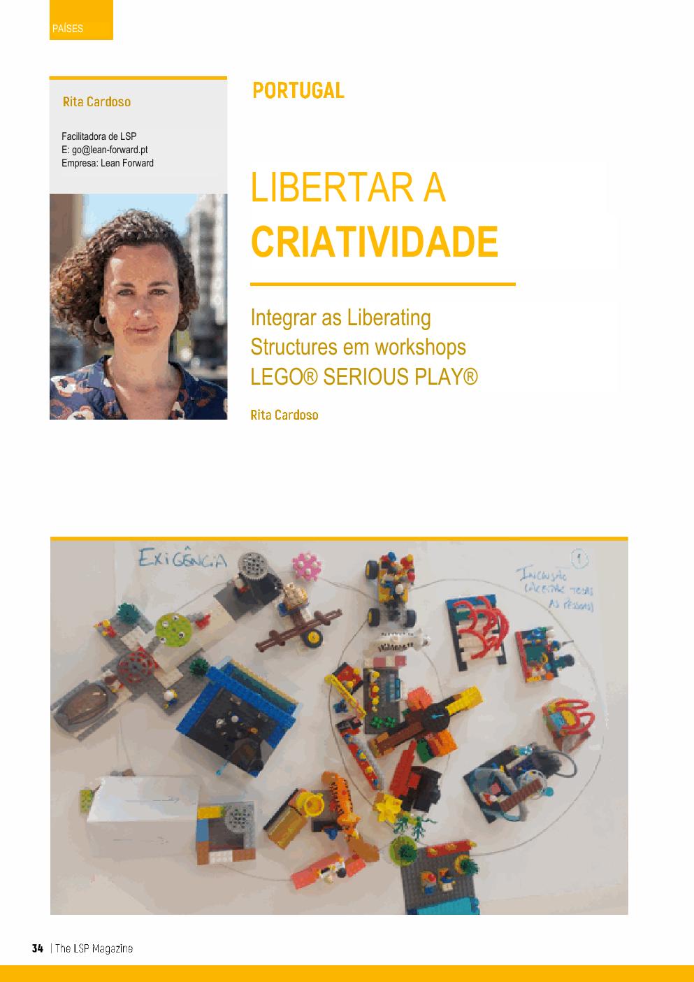 Capa do artigo Libertar a criatividade, publicado na LSP Magazine